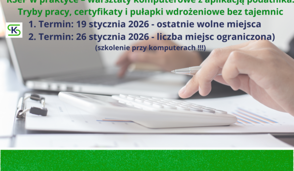 KSeF w praktyce -warsztaty komputerowe