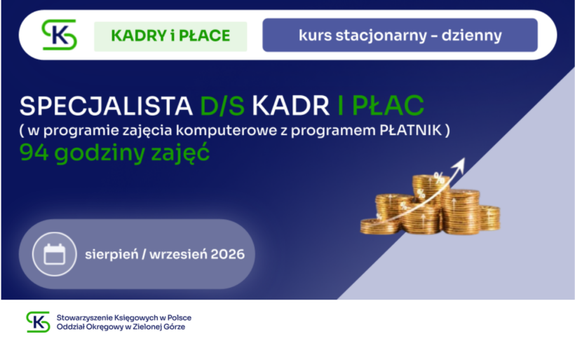 Specjalista d/s kadr i płac - kurs dzienny