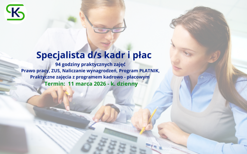 Specjalista d/s kadr i płac - kurs dzienny