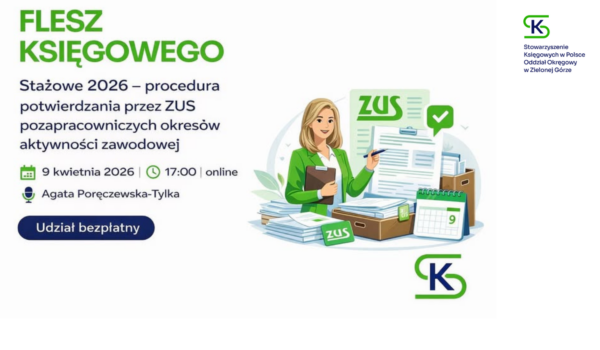 Flesz Księgowego - Odczyt dla członków   9 kwietnia 2026