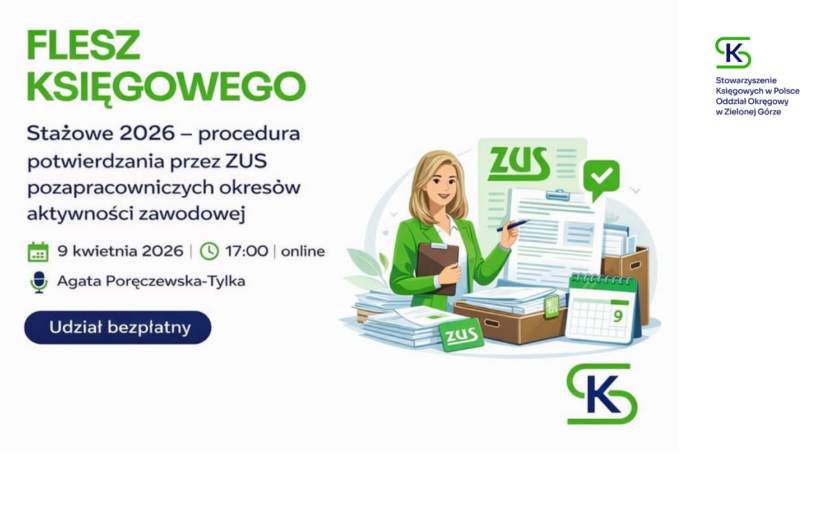 Flesz Księgowego - Odczyt dla członków   9 kwietnia 2026