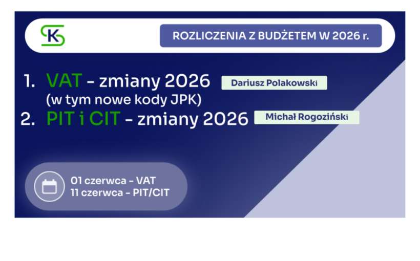 Zmiany w podatkach VAT, PIT i CIT - rok 2026