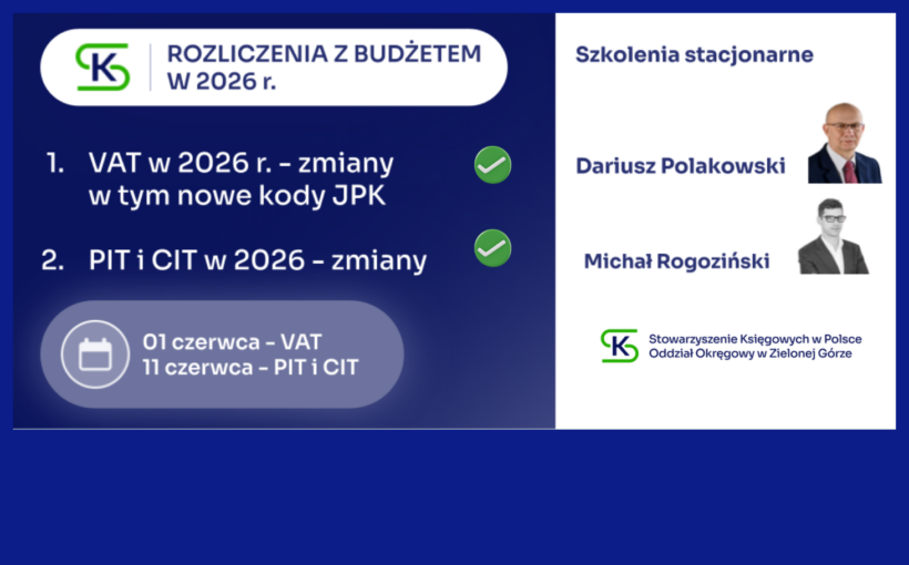 Zmiany w podatkach VAT, PIT i CIT - rok 2026