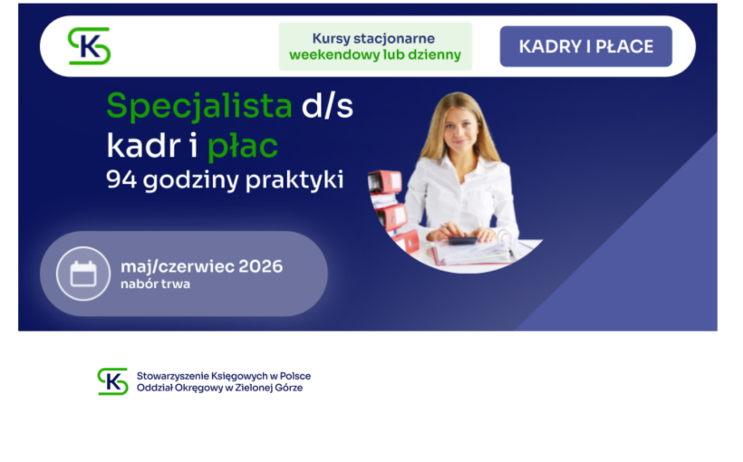 Specjalista ds. kadr i płac - z uwzględnieniem programu PŁATNIK
