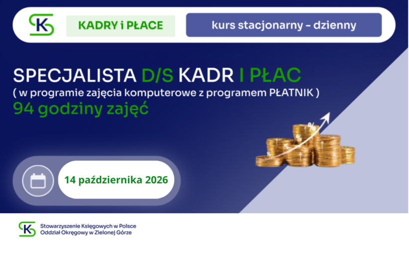 Specjalista ds. kadr i płac - z uwzględnieniem programu PŁATNIK