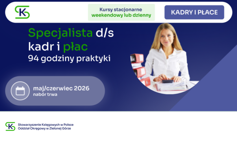 Specjalista ds. kadr i płac - z uwzględnieniem programu PŁATNIK