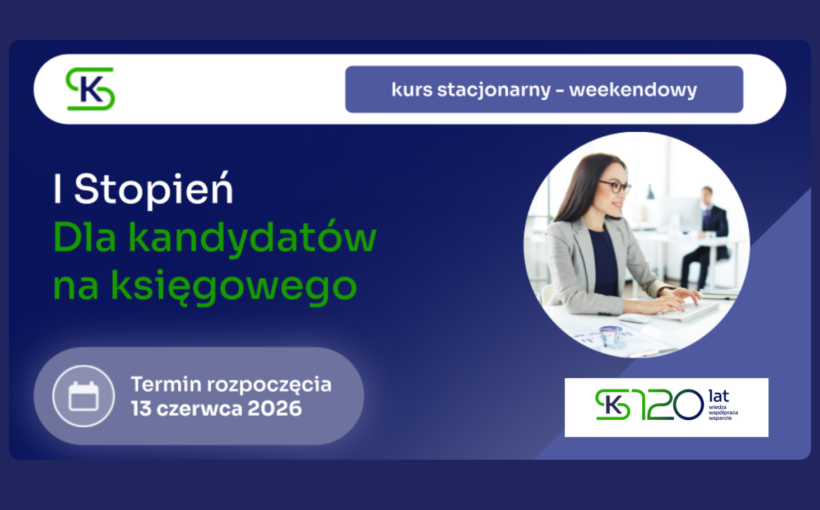 Certyfikowane kursy księgowości I STOPNIA