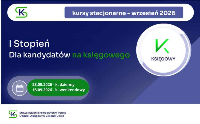 Certyfikowane kursy księgowości od podstaw - STOPIEŃ I