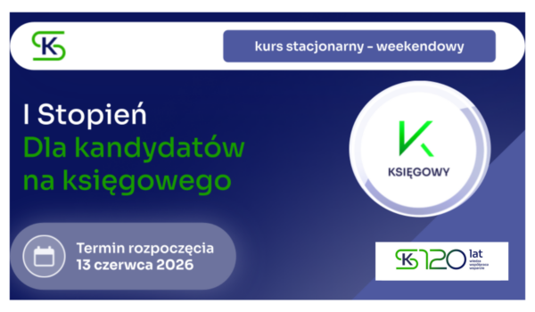 Certyfikowane kursy księgowości I STOPNIA