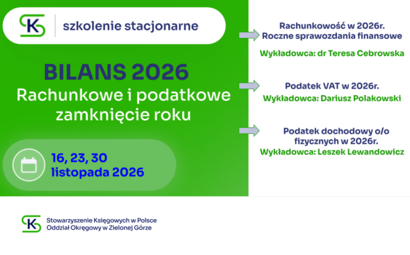 Edukacja BILANS 2026 - 3 dni szkoleniowe